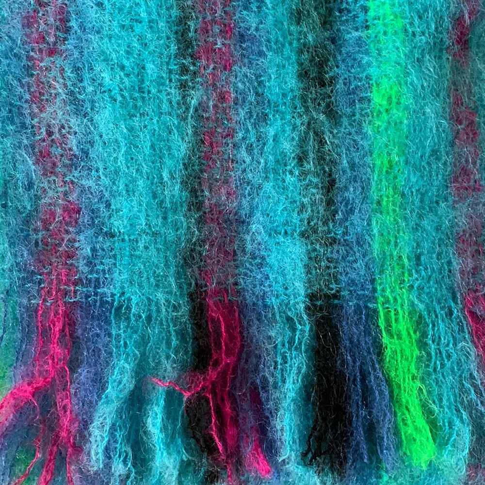 💝Vintage Glentana Mohair Scarf Made in Scotland